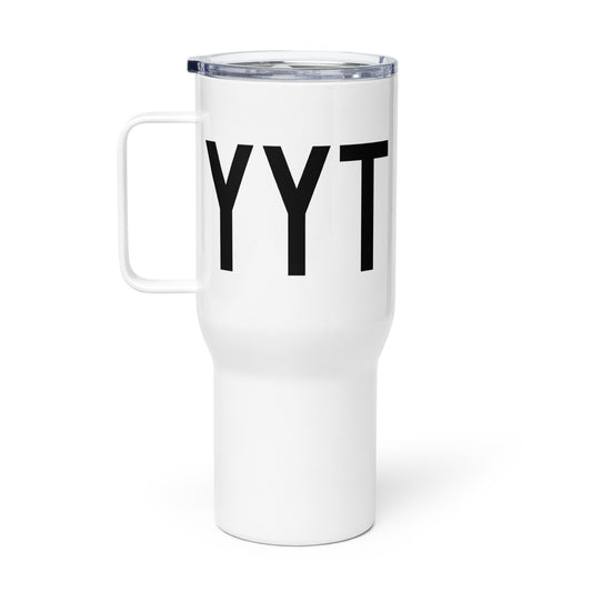 Aviation Gift Travel Mug • YYT St. John's • YHM Designs - Image 02