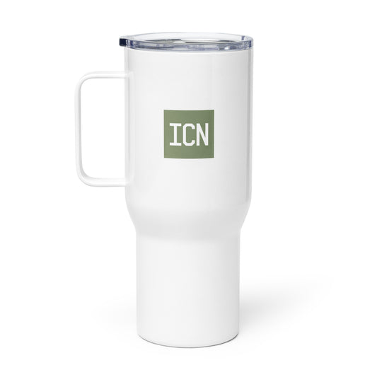 Aviation-Themed Travel Mug • ICN Seoul • YHM Designs - Image 02