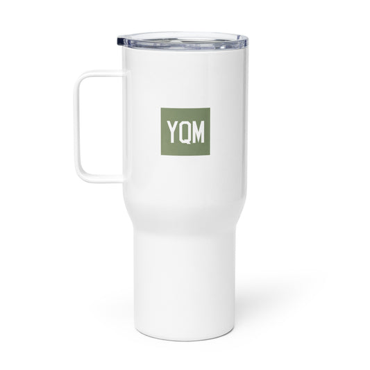Aviation-Themed Travel Mug • YQM Moncton • YHM Designs - Image 02