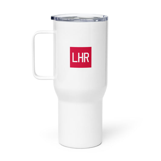 Aviator Gift Travel Mug • LHR London • YHM Designs - Image 02