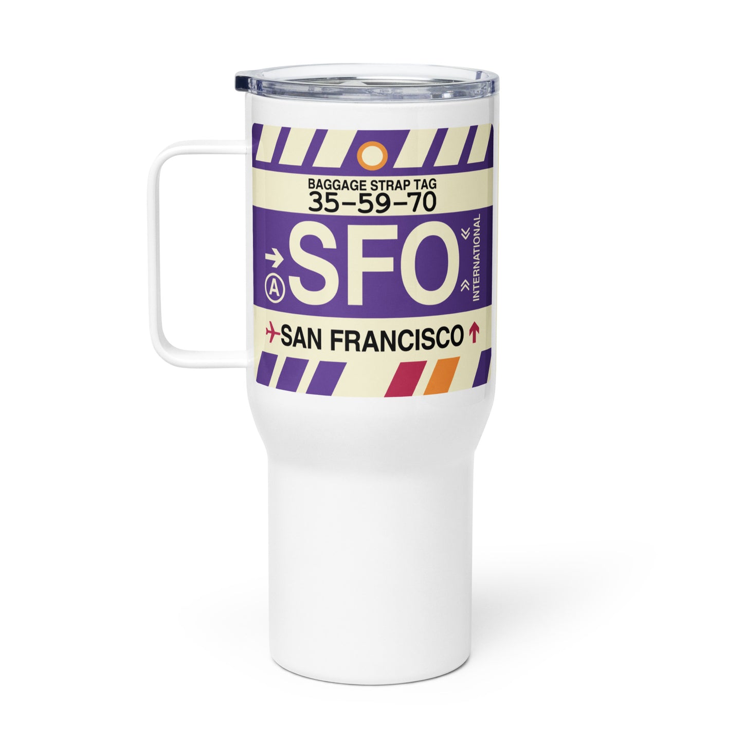 Souvenir Travel Mug • SFO San Francisco • YHM Designs - Image 03