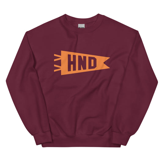HND Tokyo Unisex Sweatshirt • Banner Design in Orange • YHM Designs - Image 02