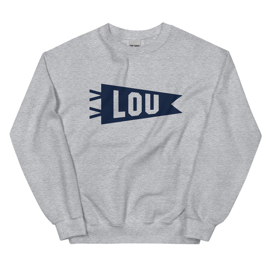 LOU Louisville Unisex Sweatshirt • Banner Design in Navy Blue • YHM Designs - Image 02