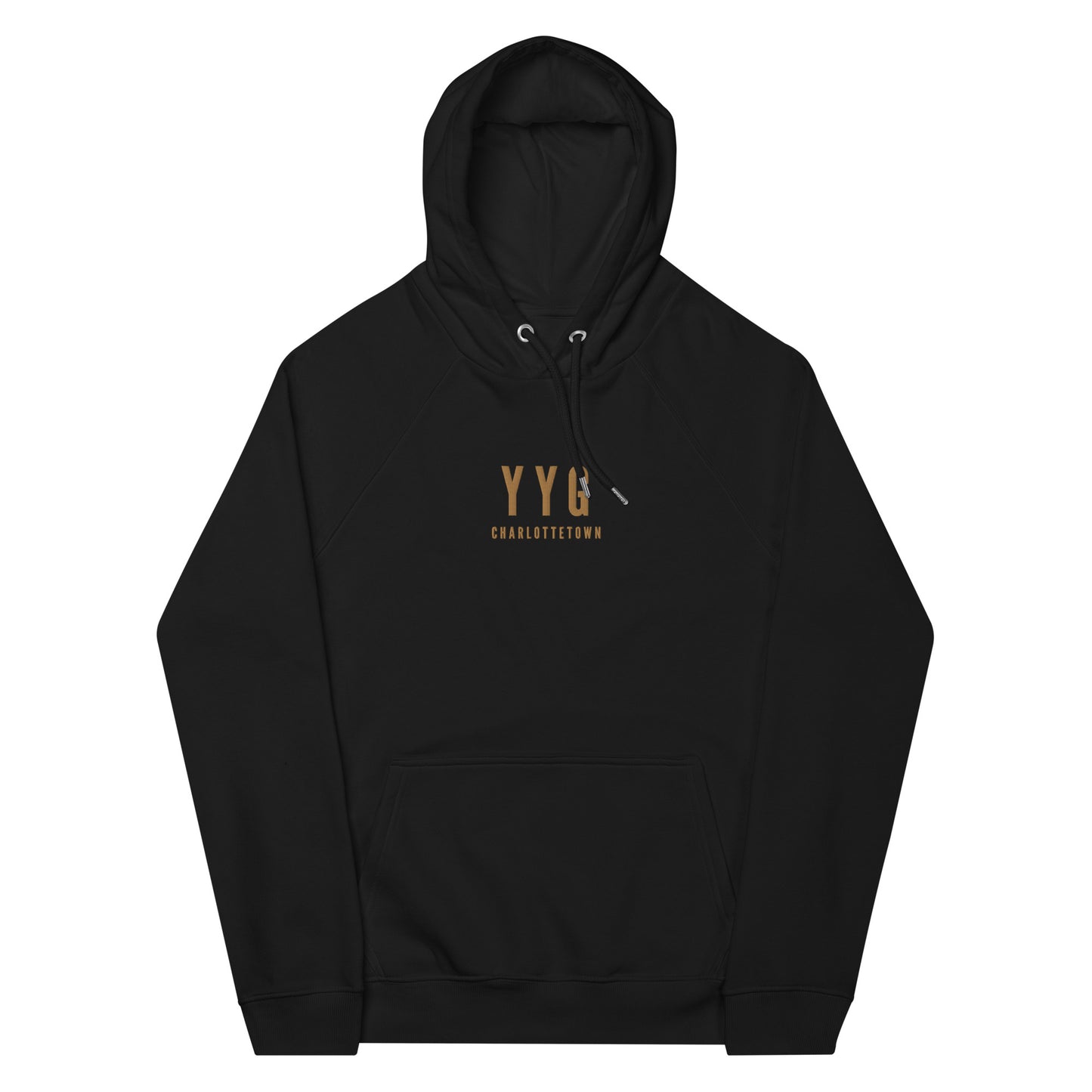 Embroidered Organic Hoodie - Old Gold • YYG Charlottetown • YHM Designs - Image 10