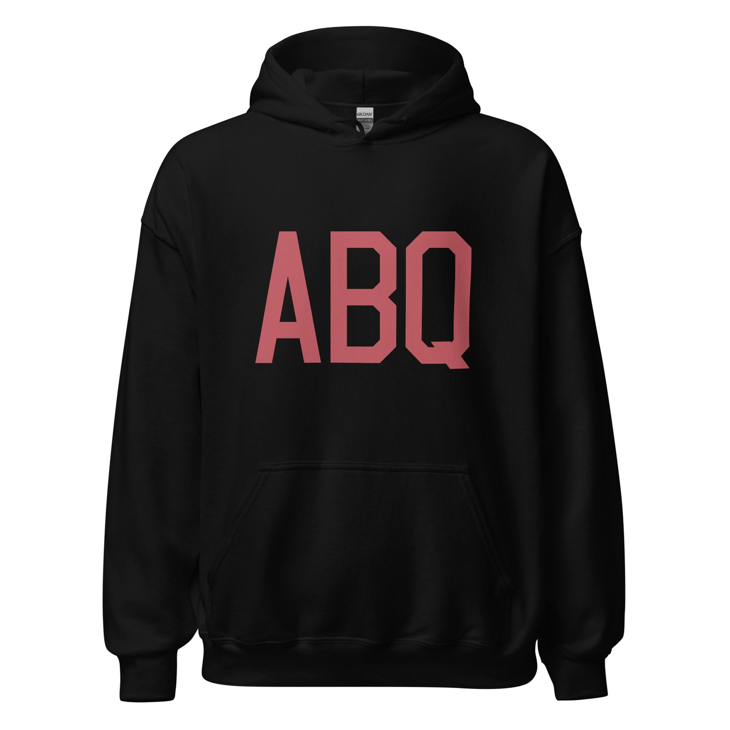 Aviation Enthusiast Hoodie - Deep Pink Graphic • ABQ Albuquerque • YHM Designs - Image 03