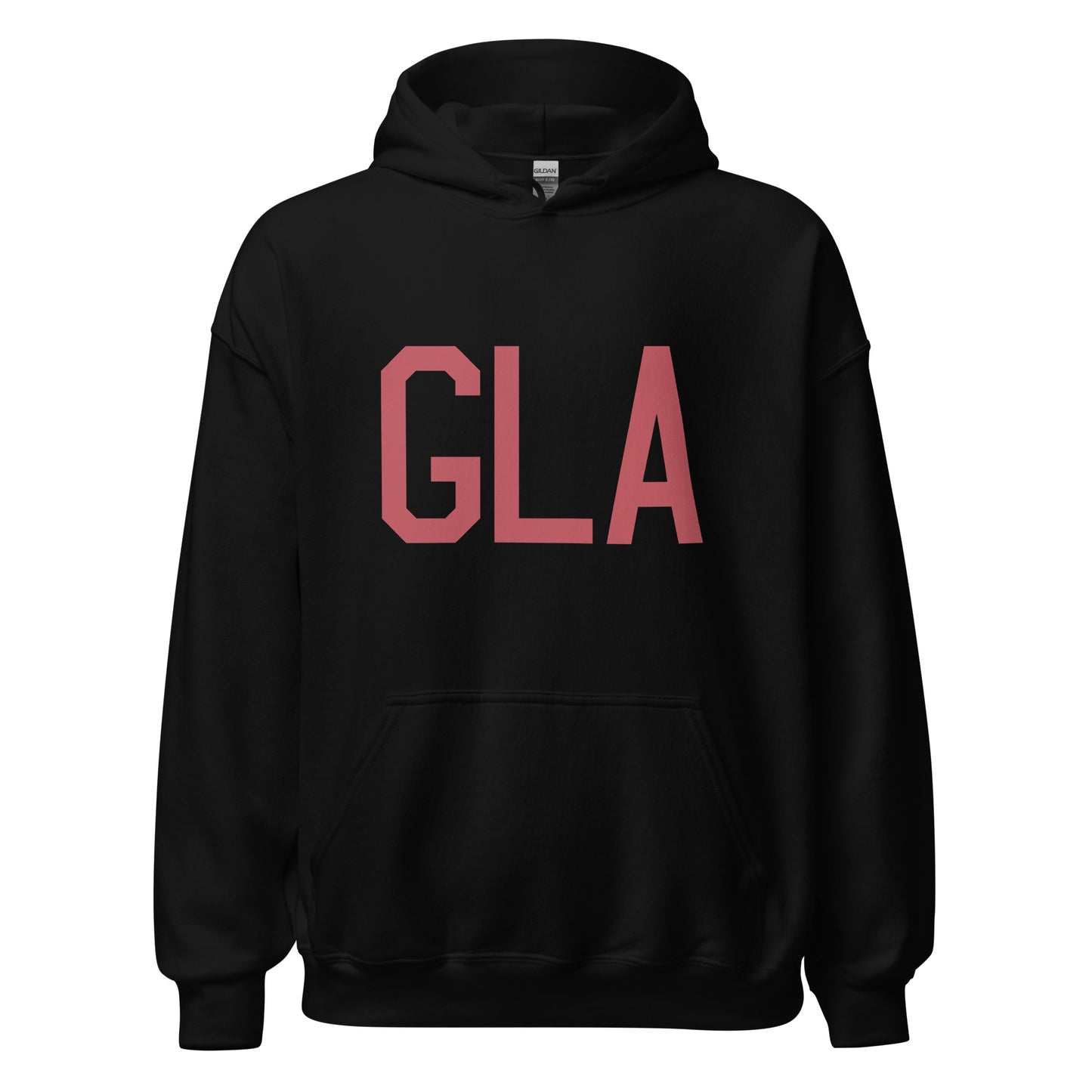 Aviation Enthusiast Hoodie - Deep Pink Graphic • GLA Glasgow • YHM Designs - Image 03