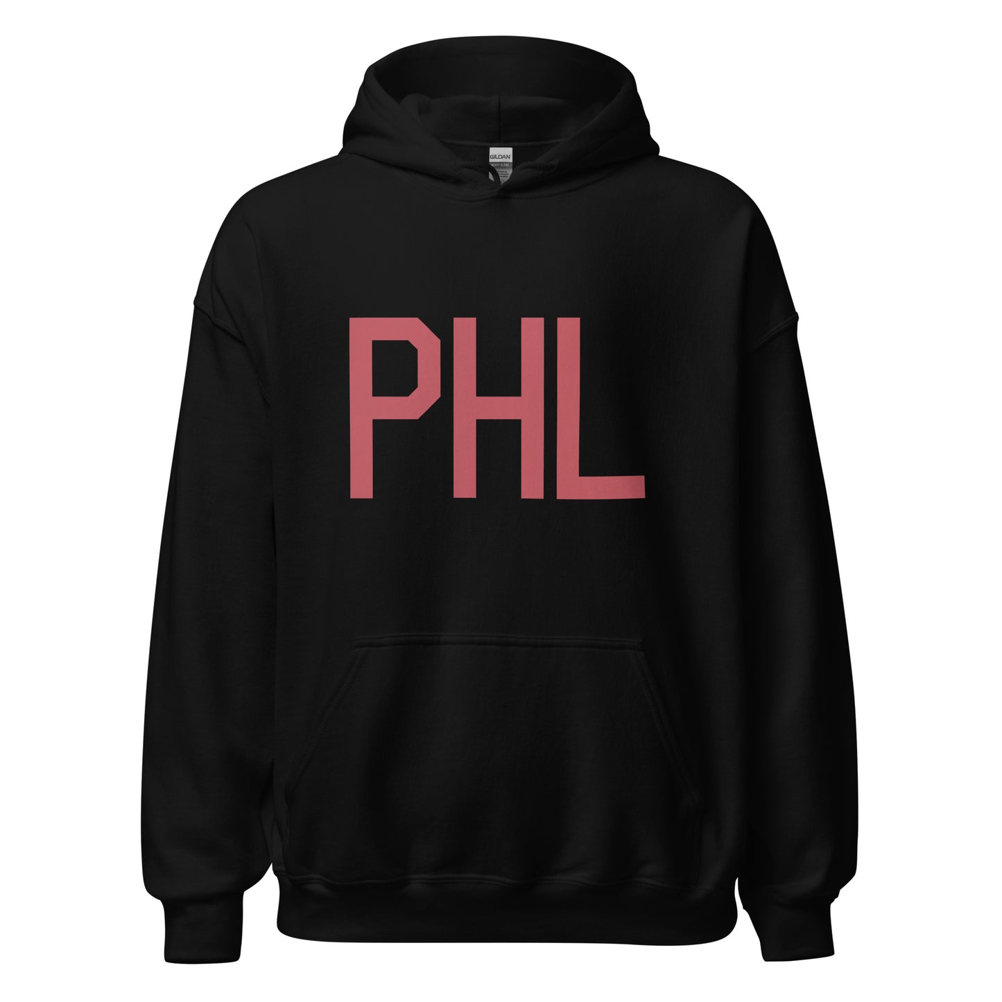 Aviation Enthusiast Hoodie - Deep Pink Graphic • PHL Philadelphia • YHM Designs - Image 03