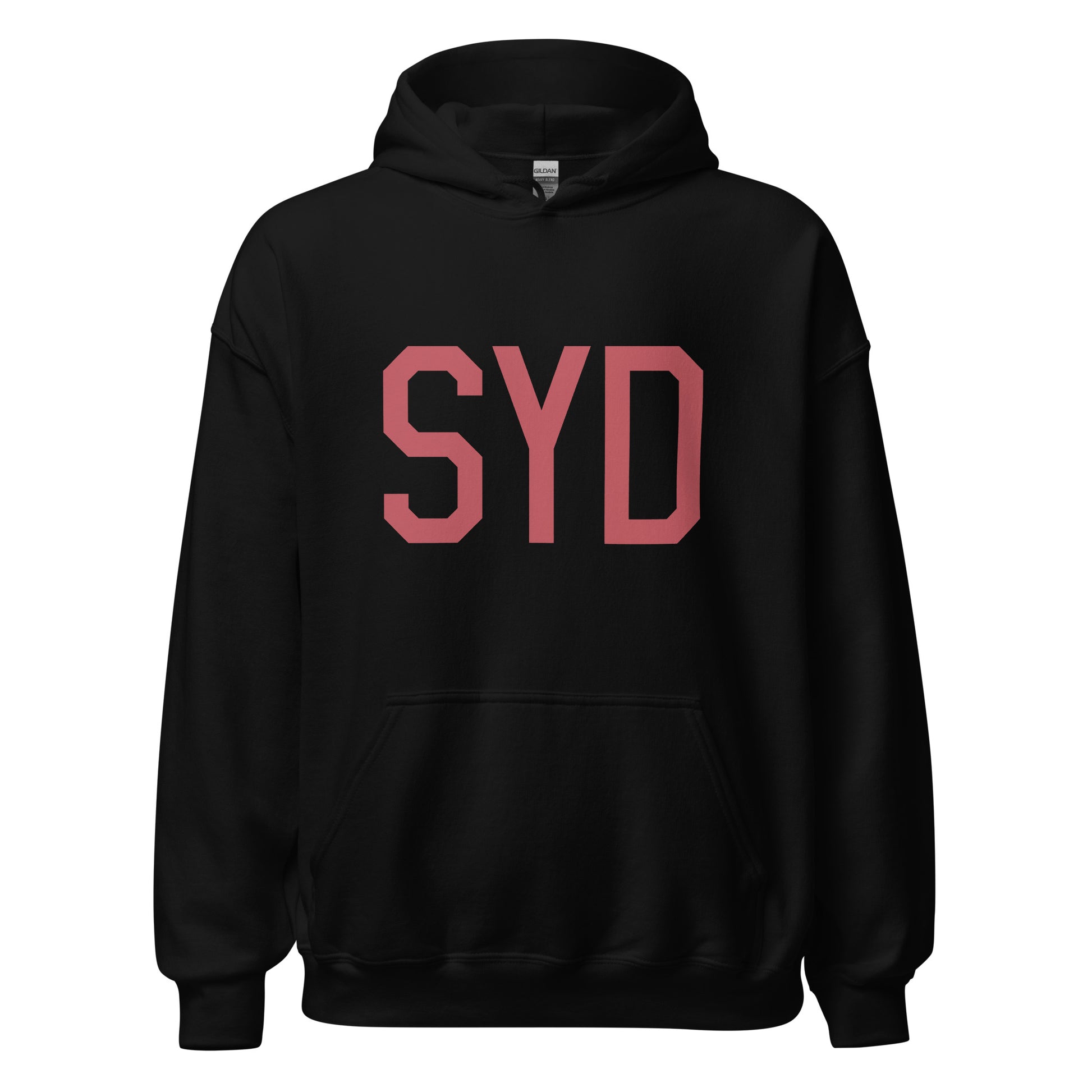 Aviation Enthusiast Hoodie - Deep Pink Graphic • SYD Sydney • YHM Designs - Image 03