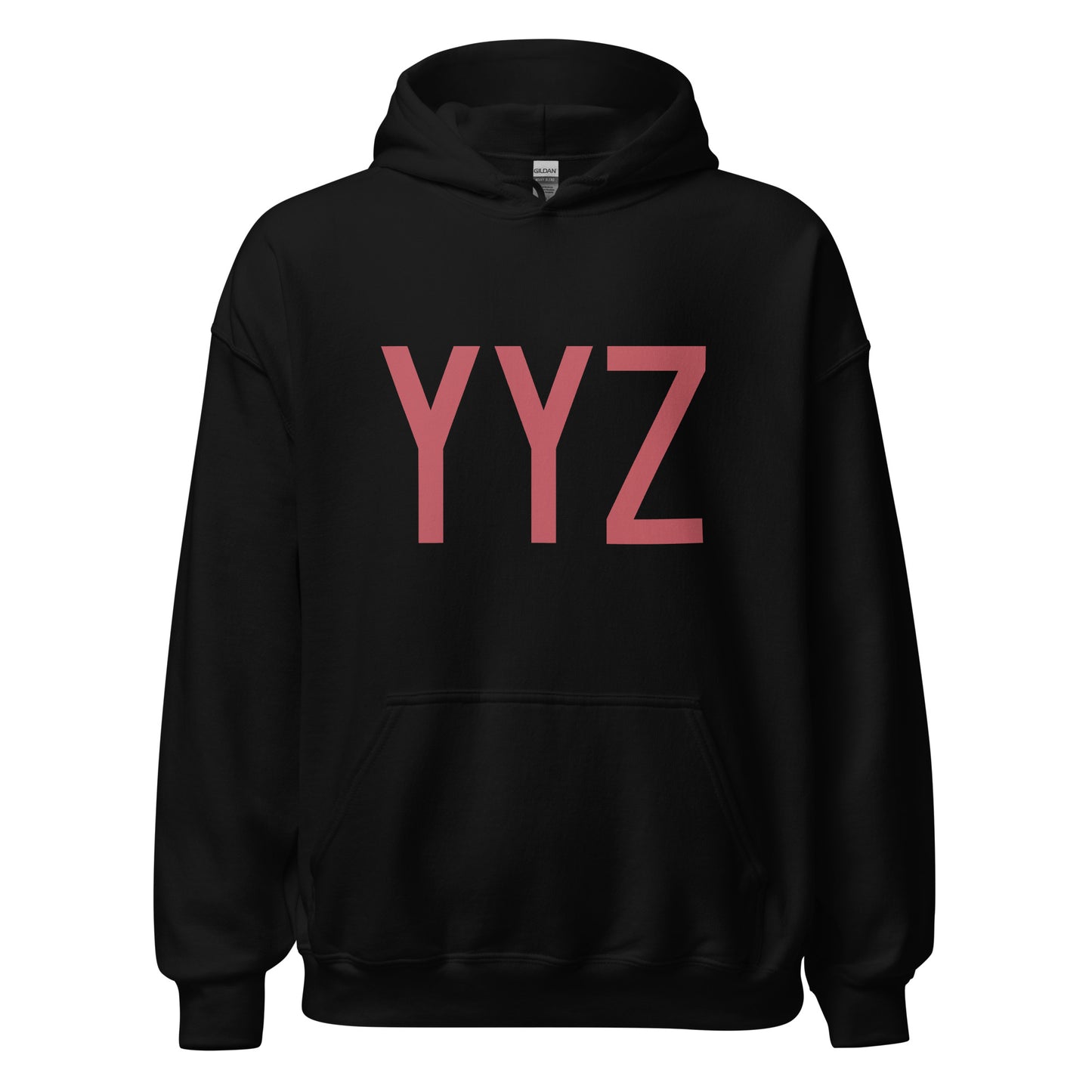 Aviation Enthusiast Hoodie - Deep Pink Graphic • YYZ Toronto • YHM Designs - Image 03