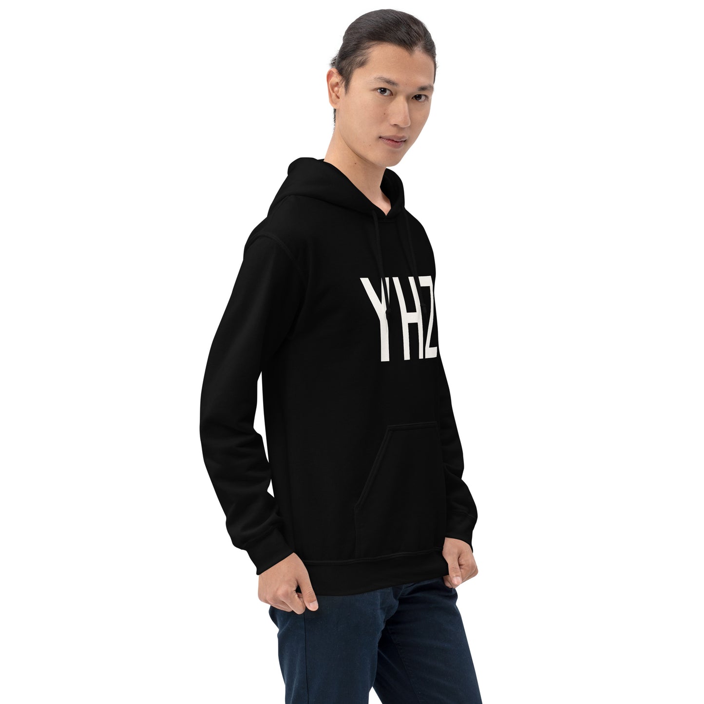 Unisex Hoodie - White Graphic • YHZ Halifax • YHM Designs - Image 08