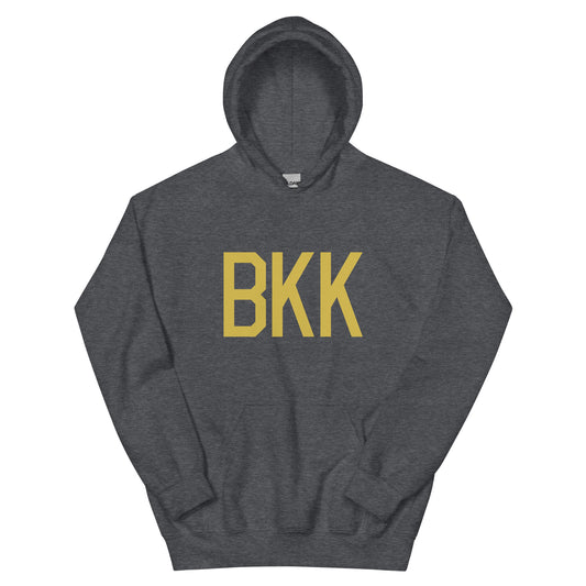 Aviation Gift Unisex Hoodie - Old Gold Graphic • BKK Bangkok • YHM Designs - Image 01