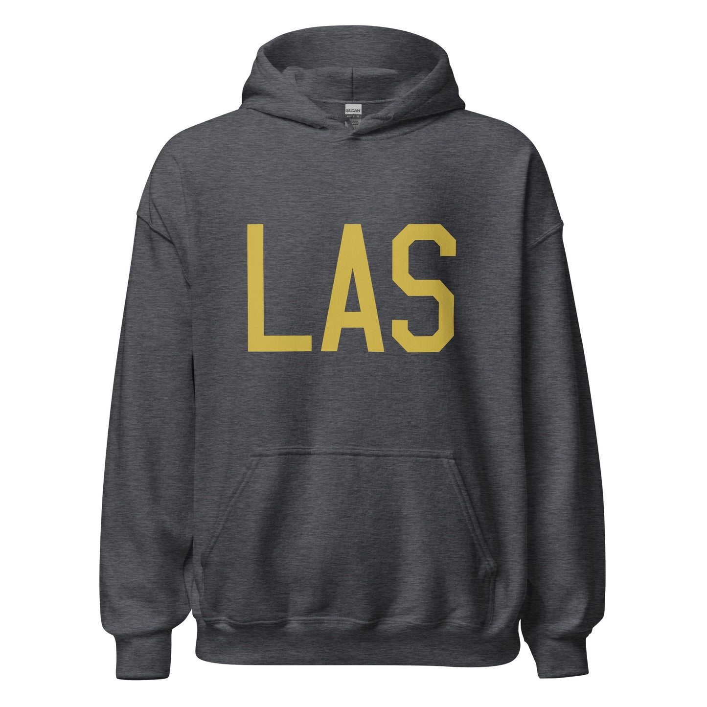 Aviation Gift Unisex Hoodie - Old Gold Graphic • LAS Las Vegas • YHM Designs - Image 03