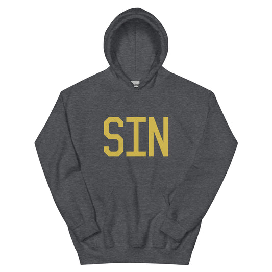 Aviation Gift Unisex Hoodie - Old Gold Graphic • SIN Singapore • YHM Designs - Image 01