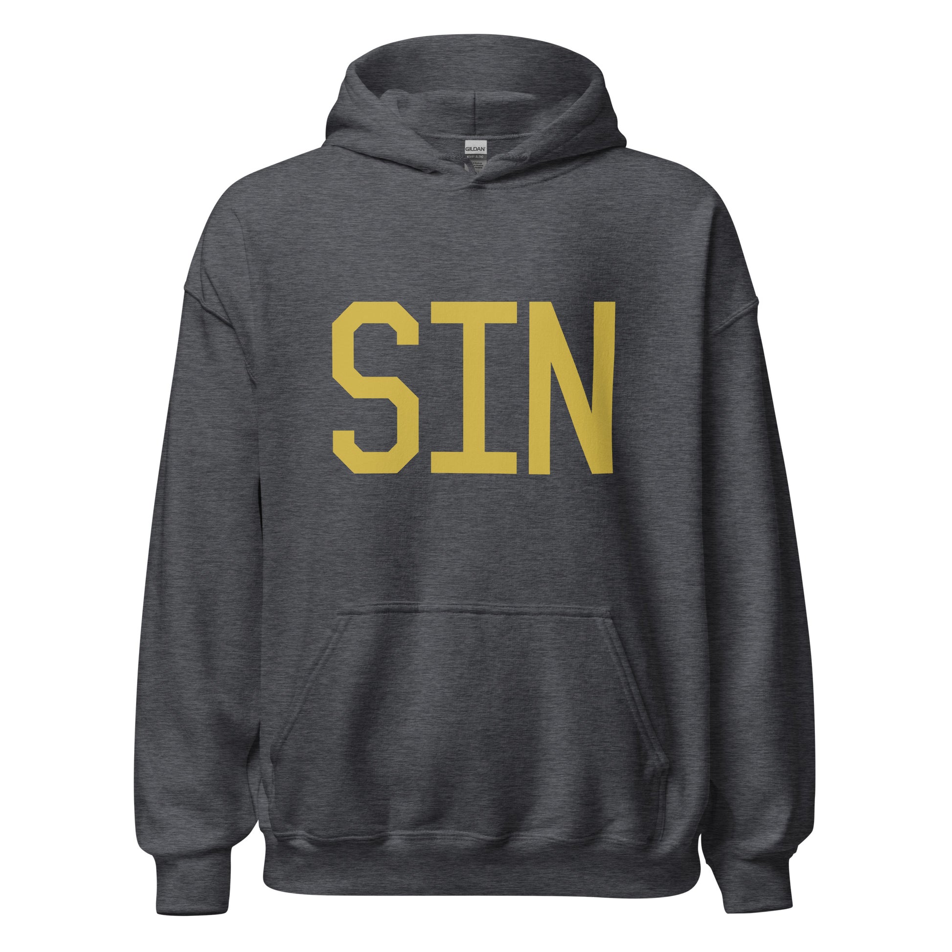 Aviation Gift Unisex Hoodie - Old Gold Graphic • SIN Singapore • YHM Designs - Image 03