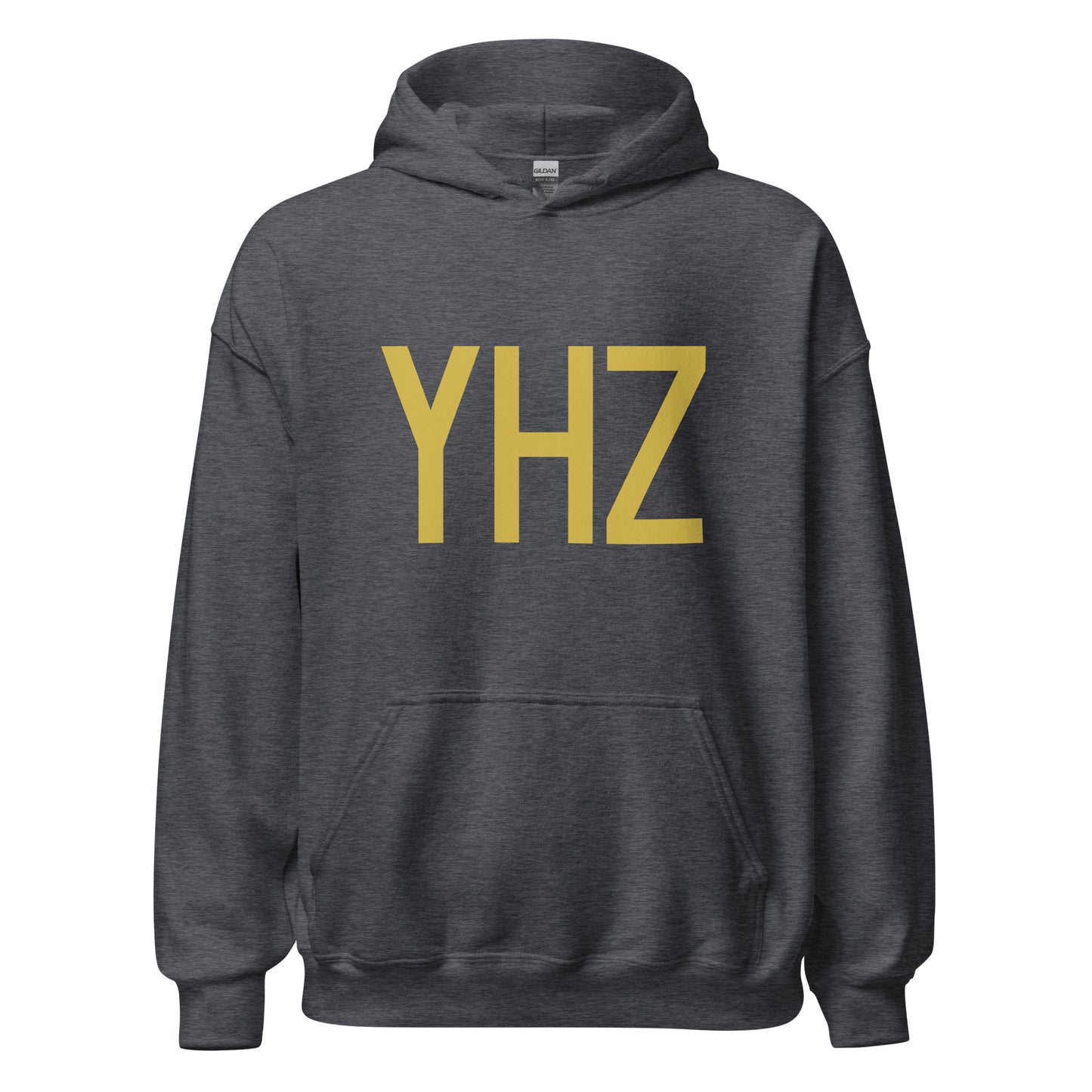Aviation Gift Unisex Hoodie - Old Gold Graphic • YHZ Halifax • YHM Designs - Image 03