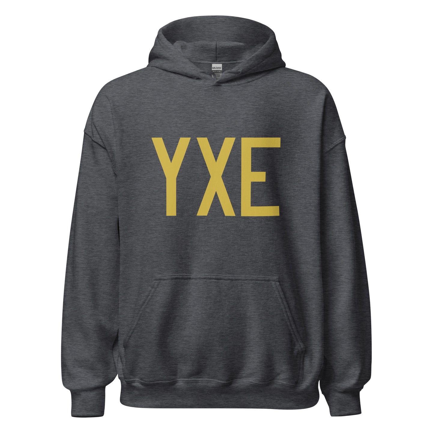 Aviation Gift Unisex Hoodie - Old Gold Graphic • YXE Saskatoon • YHM Designs - Image 03