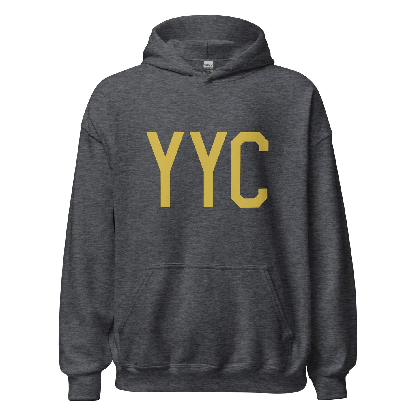Aviation Gift Unisex Hoodie - Old Gold Graphic • YYC Calgary • YHM Designs - Image 03