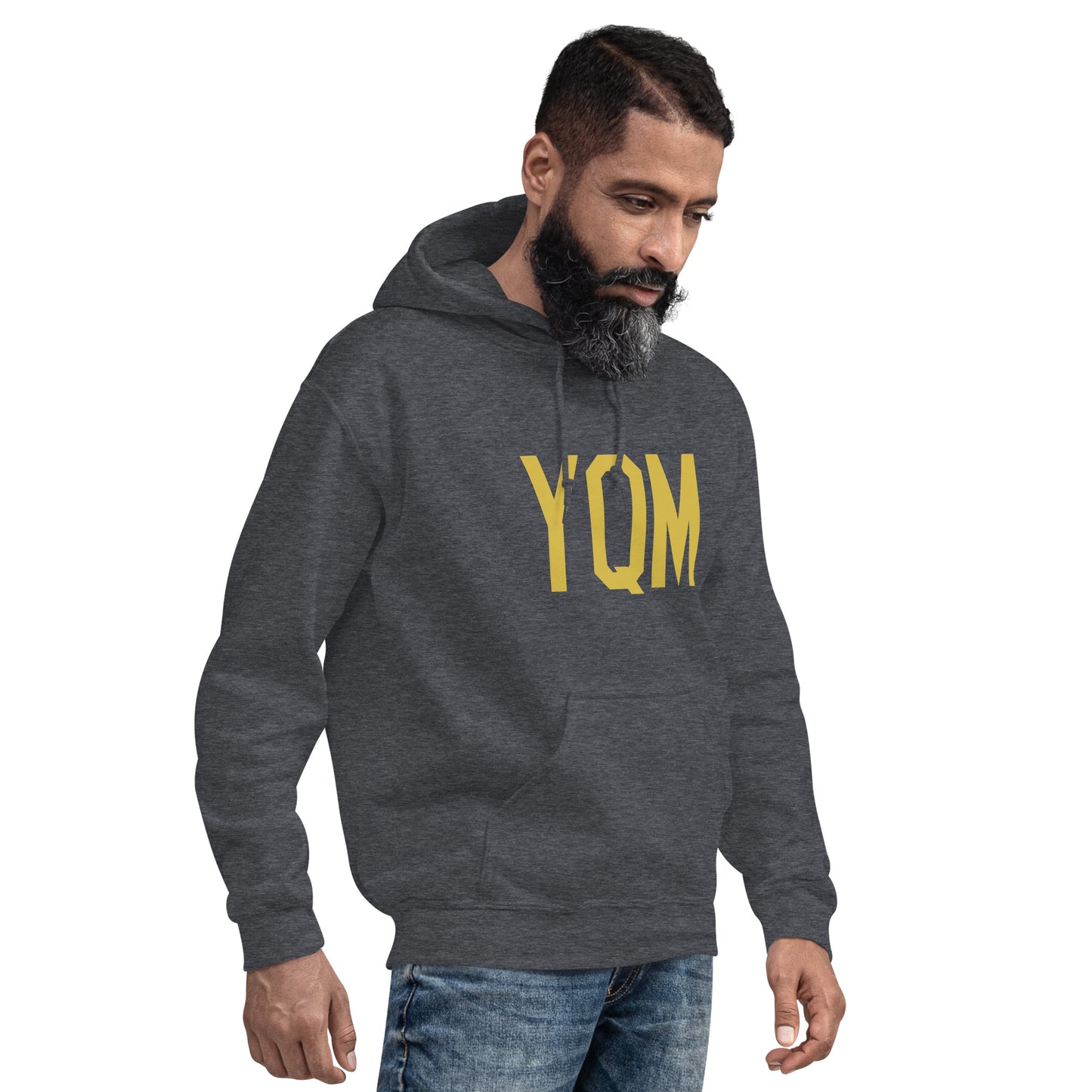 Aviation Gift Unisex Hoodie - Old Gold Graphic • YQM Moncton • YHM Designs - Image 06