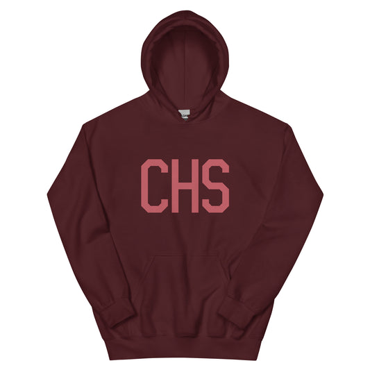 CHS Charleston Unisex Hoodie • Air Force Lettering in Deep Pink • YHM Designs - Image 02
