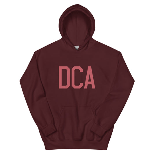 DCA Washington Unisex Hoodie • Air Force Lettering in Deep Pink • YHM Designs - Image 02
