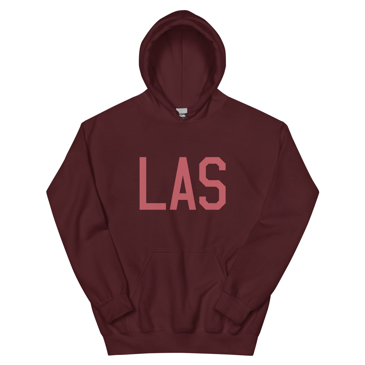 Aviation Enthusiast Hoodie - Deep Pink Graphic • LAS Las Vegas • YHM Designs - Image 02