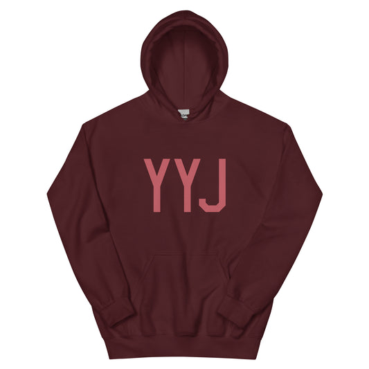 YYJ Victoria Unisex Hoodie • Air Force Lettering in Deep Pink • YHM Designs - Image 02