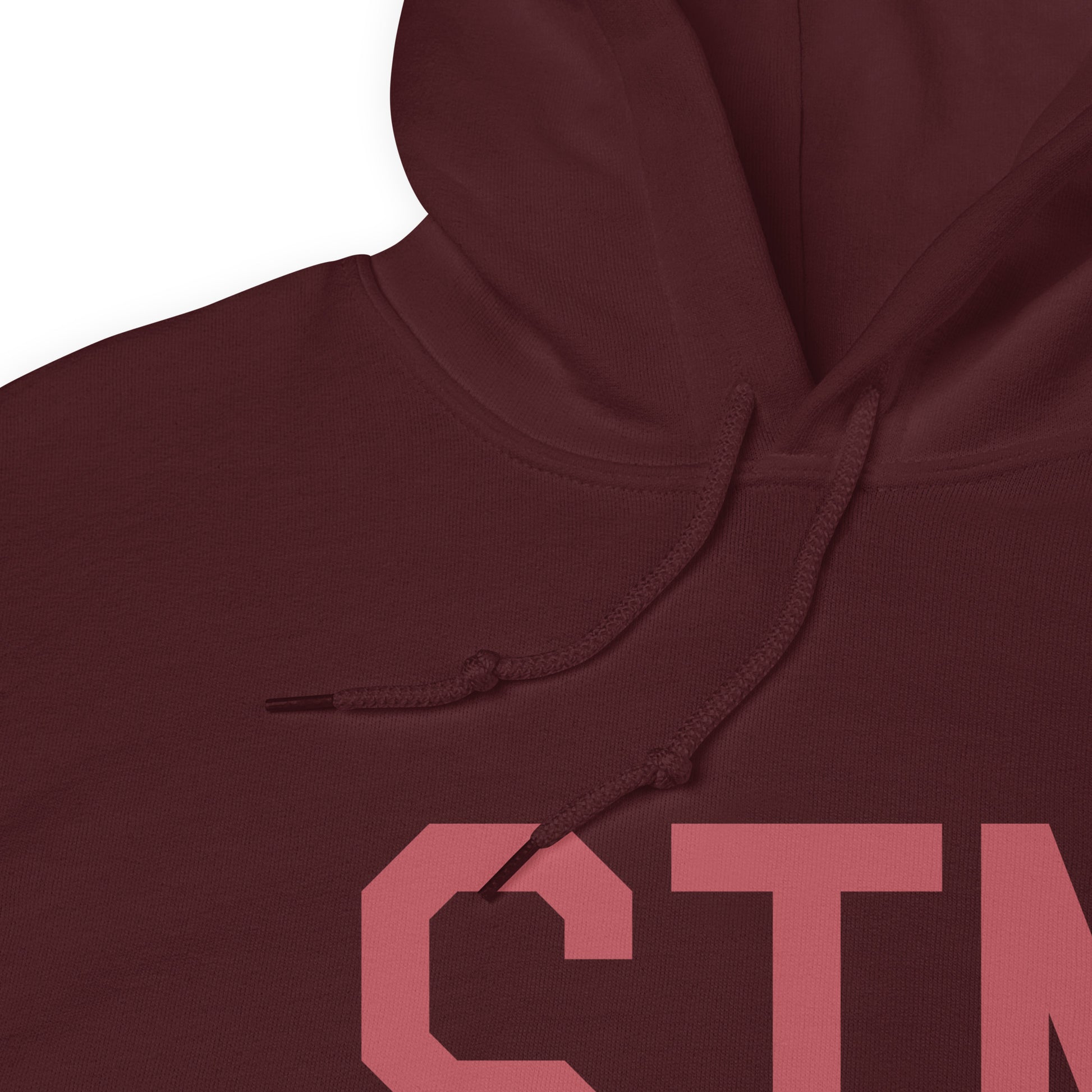 SIN Singapore Unisex Hoodie • Air Force Lettering in Deep Pink • YHM Designs - Image 08