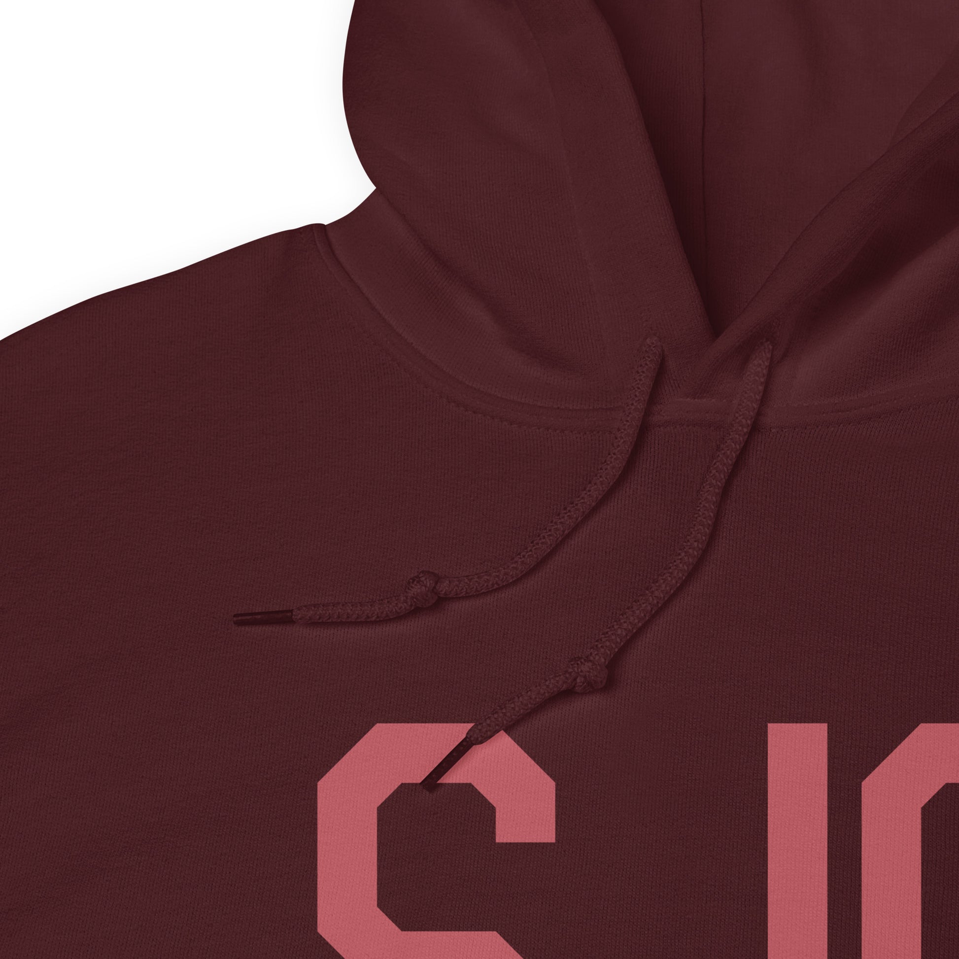 SJC San Jose Unisex Hoodie • Air Force Lettering in Deep Pink • YHM Designs - Image 08