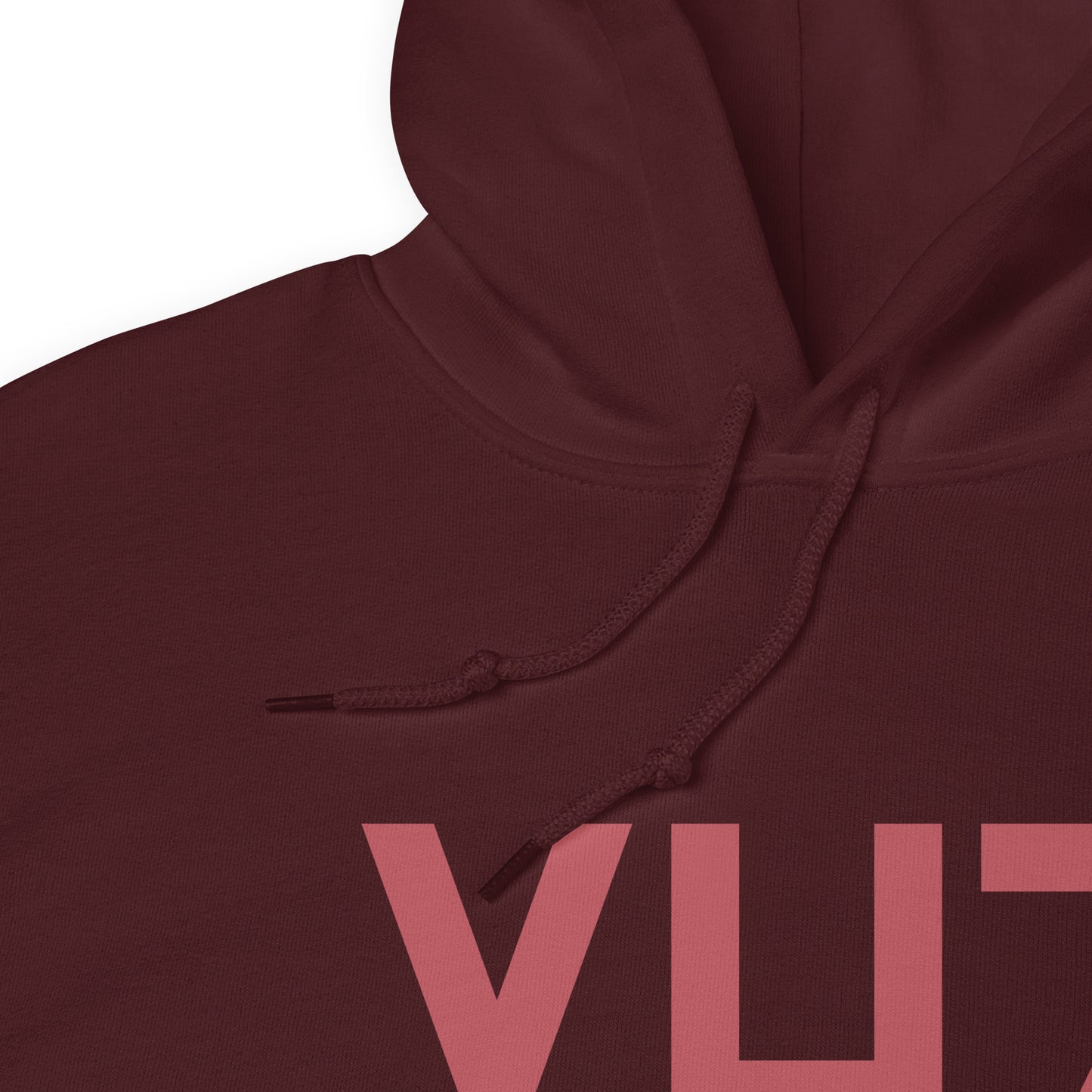 YHZ Halifax Unisex Hoodie • Air Force Lettering in Deep Pink • YHM Designs - Image 08