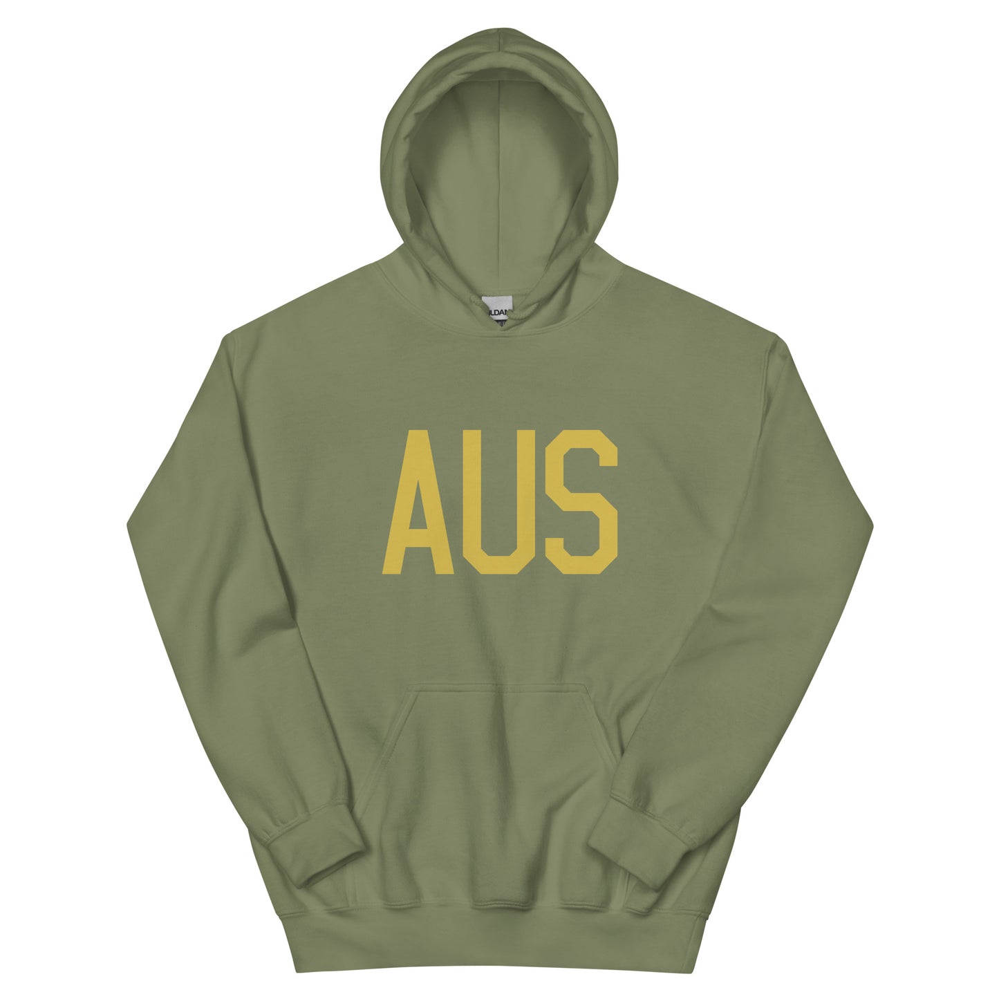 Aviation Gift Unisex Hoodie - Old Gold Graphic • AUS Austin • YHM Designs - Image 02