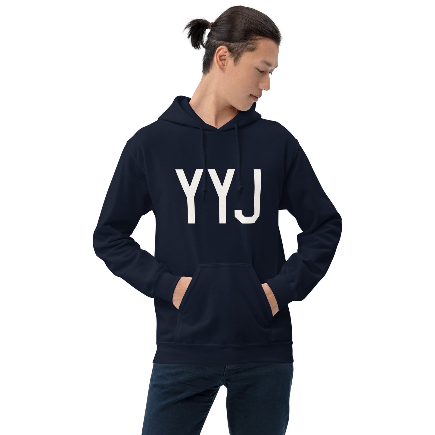 Unisex Hoodie - White Graphic • YYJ Victoria • YHM Designs - Image 09