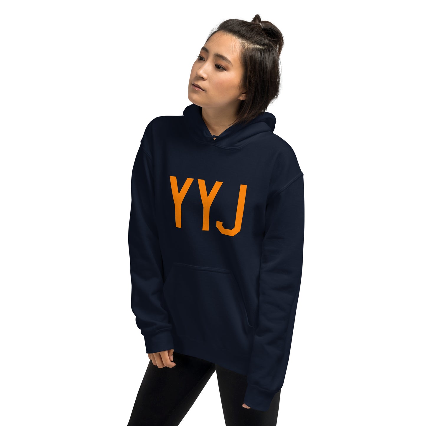 Unisex Hoodie - Orange Graphic • YYJ Victoria • YHM Designs - Image 09