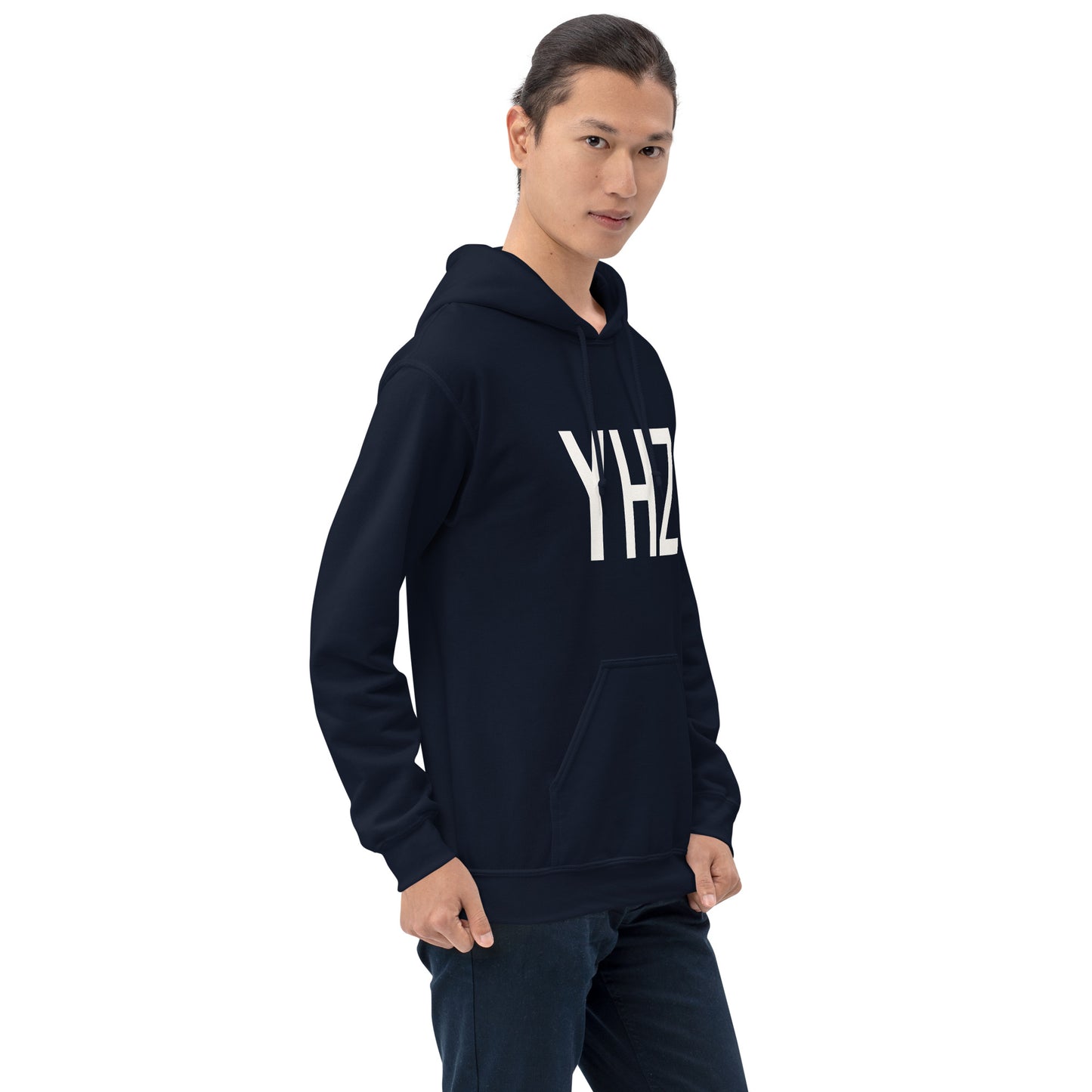 Unisex Hoodie - White Graphic • YHZ Halifax • YHM Designs - Image 10