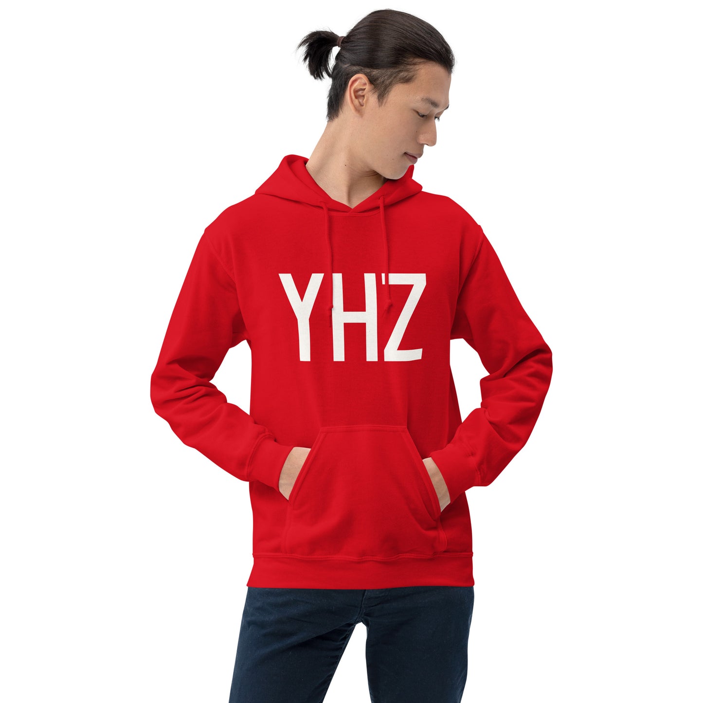 Unisex Hoodie - White Graphic • YHZ Halifax • YHM Designs - Image 11