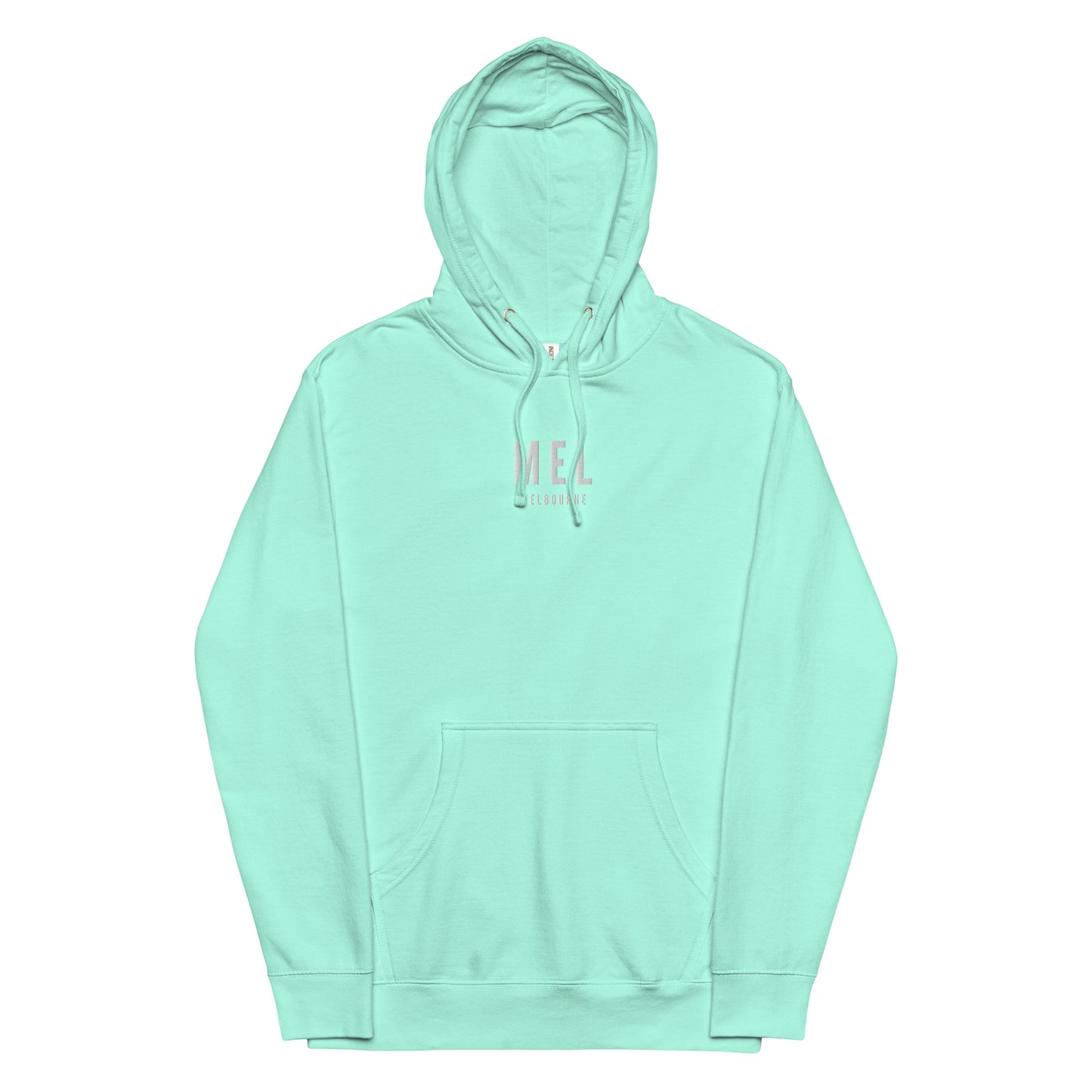 Embroidered Midweight Hoodie - White • MEL Melbourne • YHM Designs - Image 16