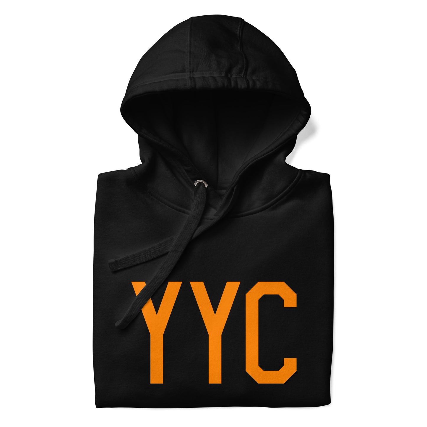 Premium Hoodie - Orange Graphic • YYC Calgary • YHM Designs - Image 03