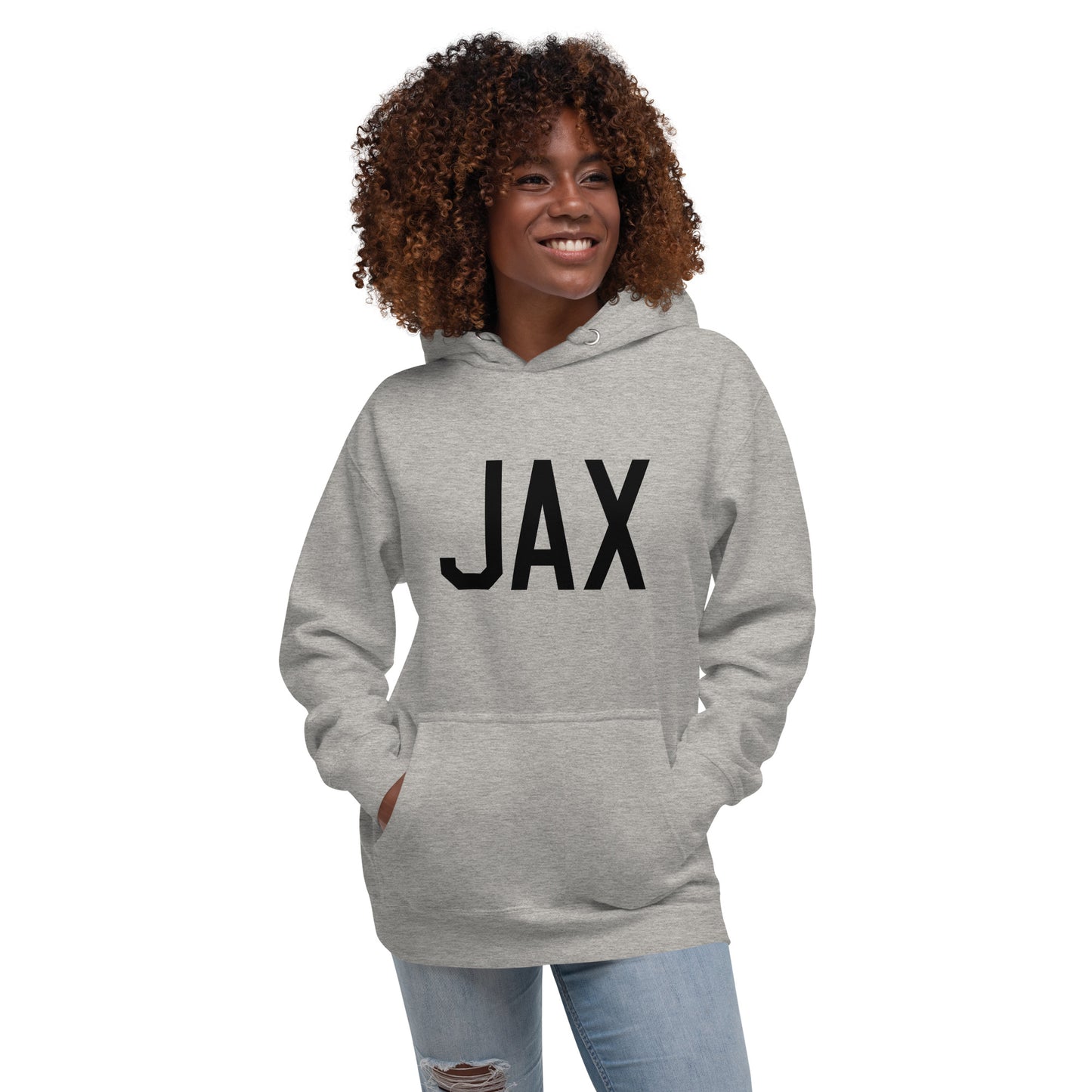 Premium Hoodie - Black Graphic • JAX Jacksonville • YHM Designs - Image 05