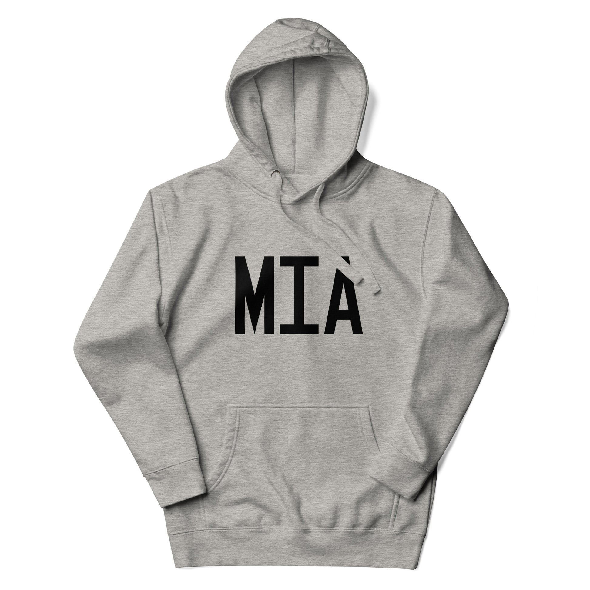 MIA Miami Premium Hoodie • Air Force Lettering in Black • YHM Designs - Image 04