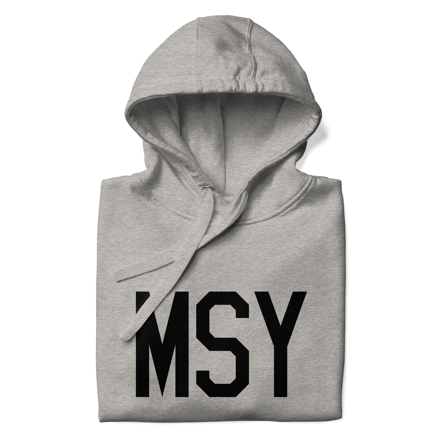 Premium Hoodie - Black Graphic • MSY New Orleans • YHM Designs - Image 03