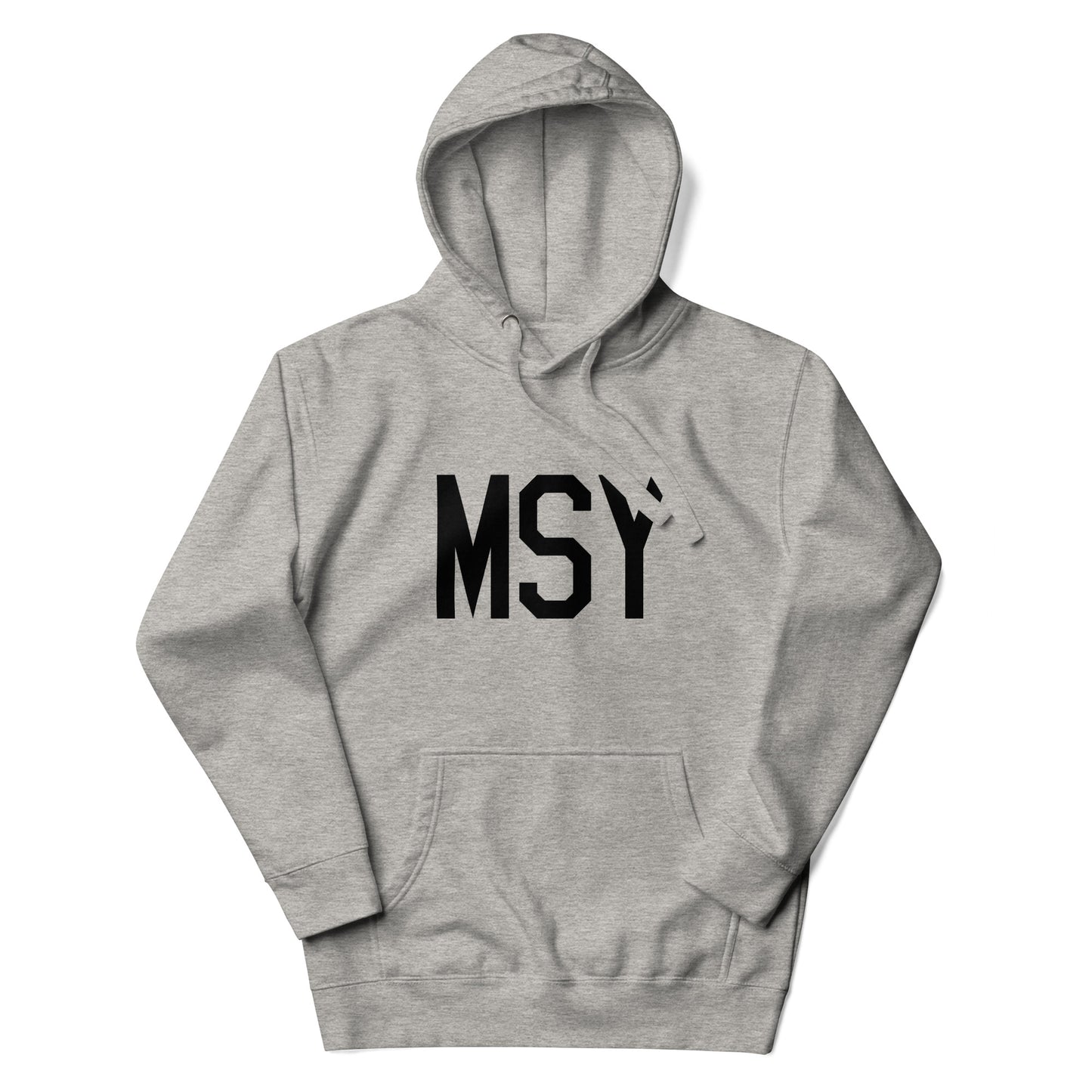 Premium Hoodie - Black Graphic • MSY New Orleans • YHM Designs - Image 04