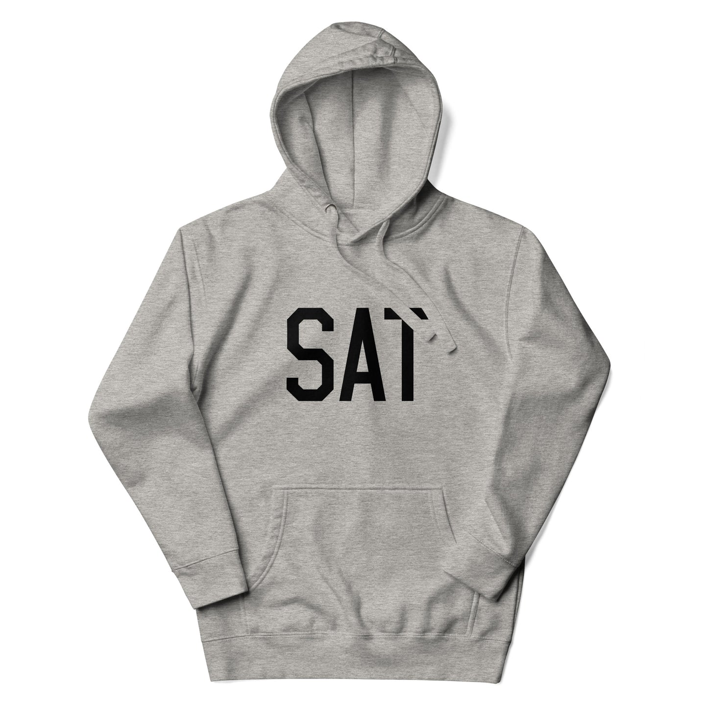 Premium Hoodie - Black Graphic • SAT San Antonio • YHM Designs - Image 04
