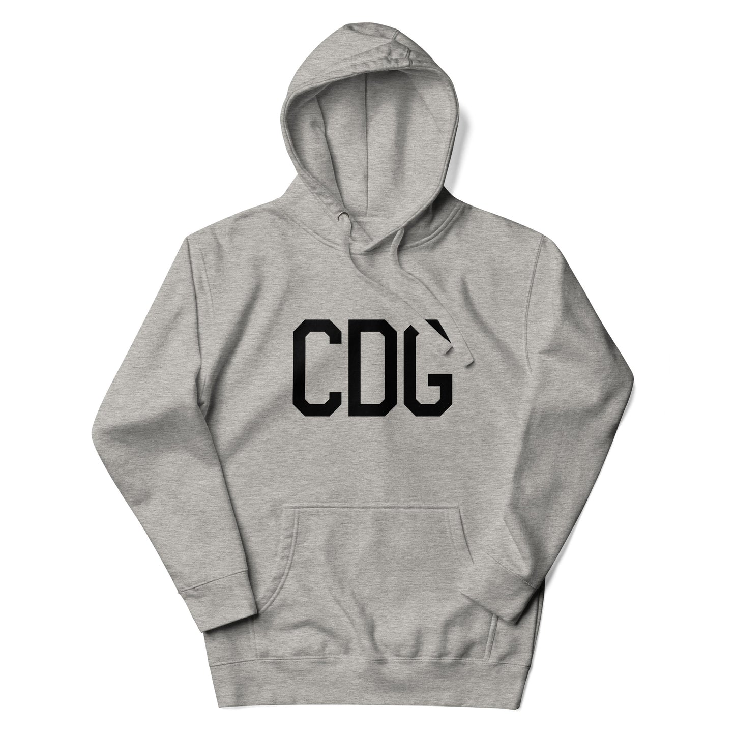 CDG Paris Premium Hoodie • Air Force Lettering in Black • YHM Designs - Image 04