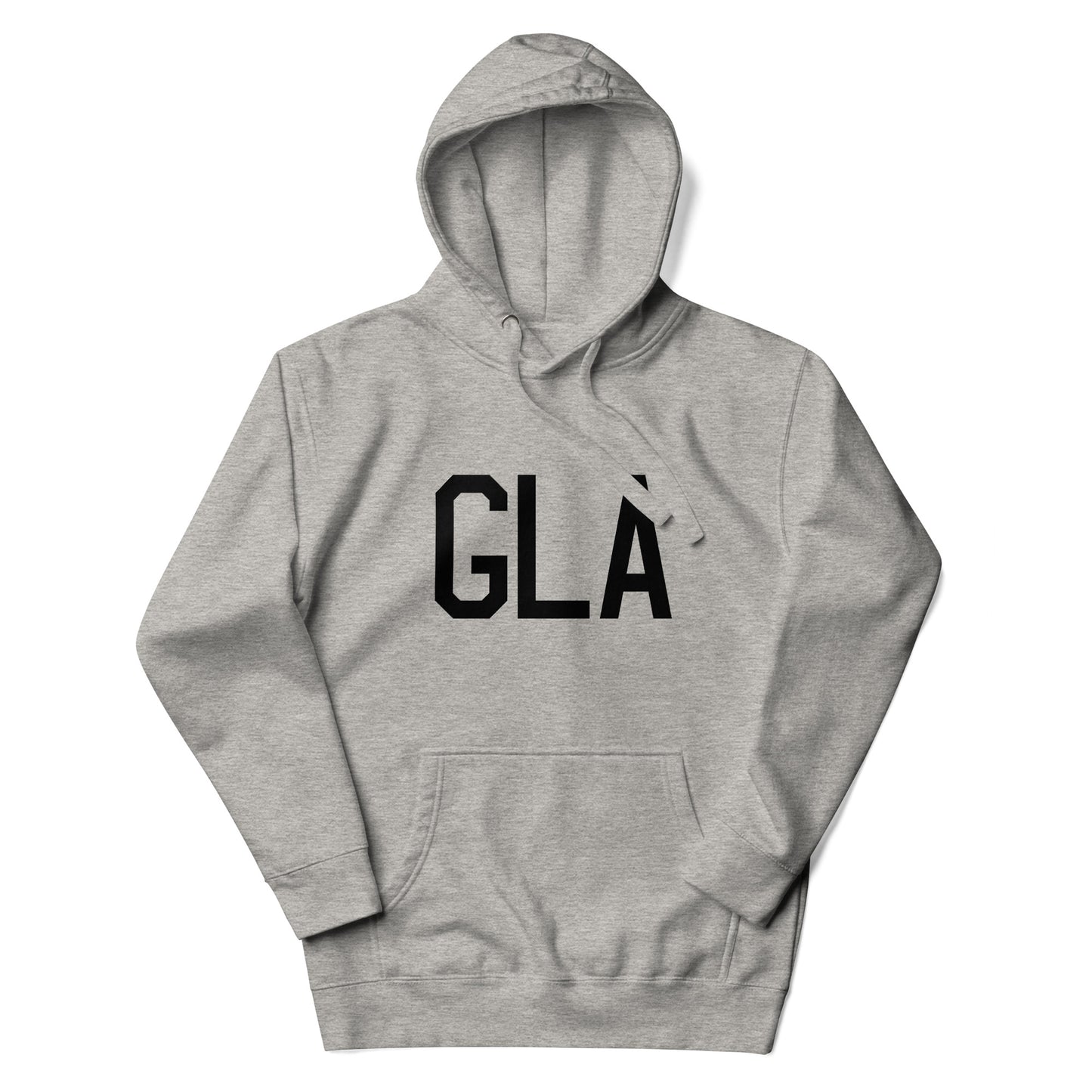 Premium Hoodie - Black Graphic • GLA Glasgow • YHM Designs - Image 04