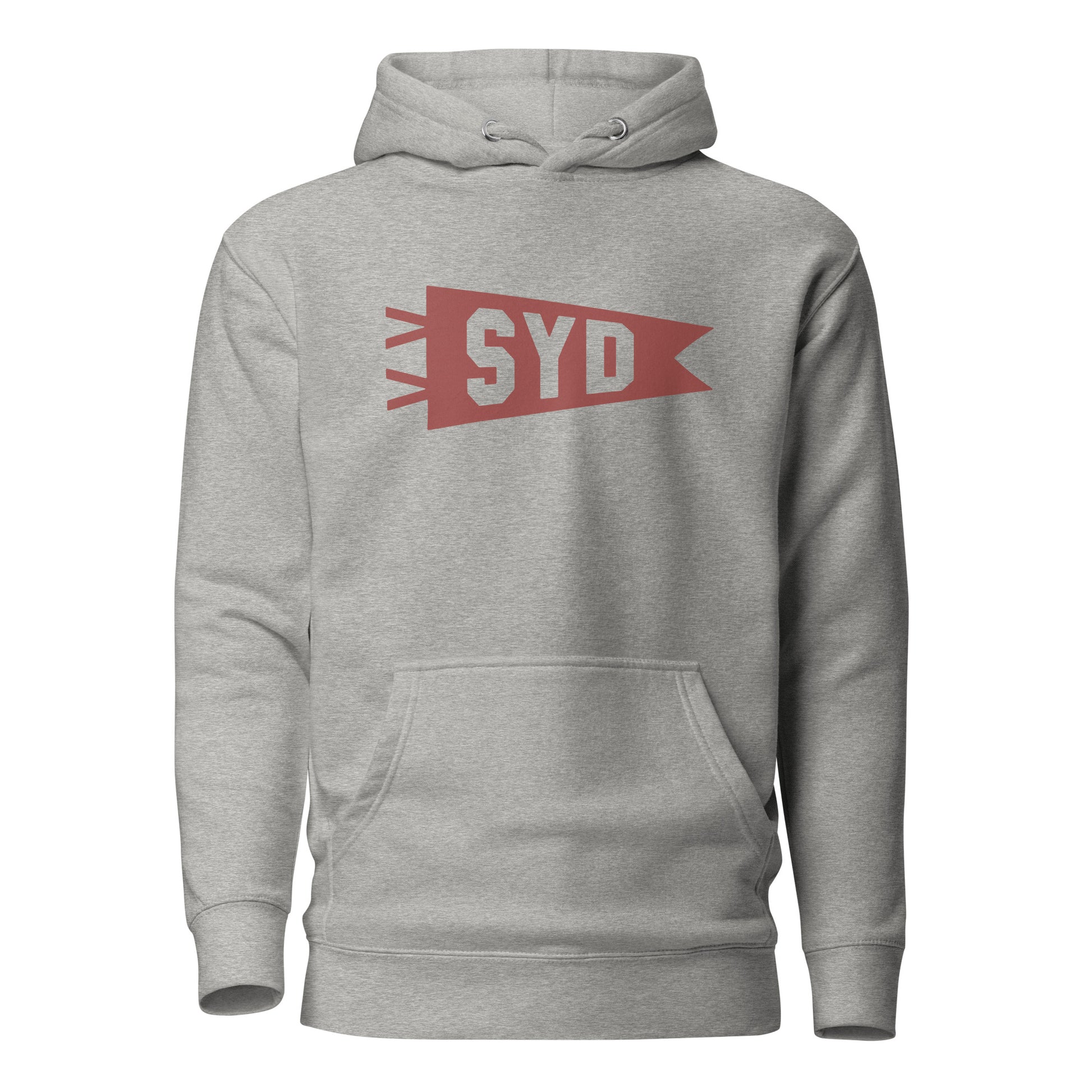 Airport Code Premium Hoodie - Terracotta Graphic • SYD Sydney • YHM Designs - Image 07