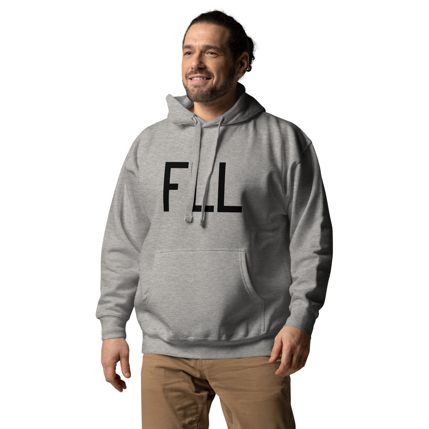 Premium Hoodie - Black Graphic • FLL Fort Lauderdale • YHM Designs - Image 08