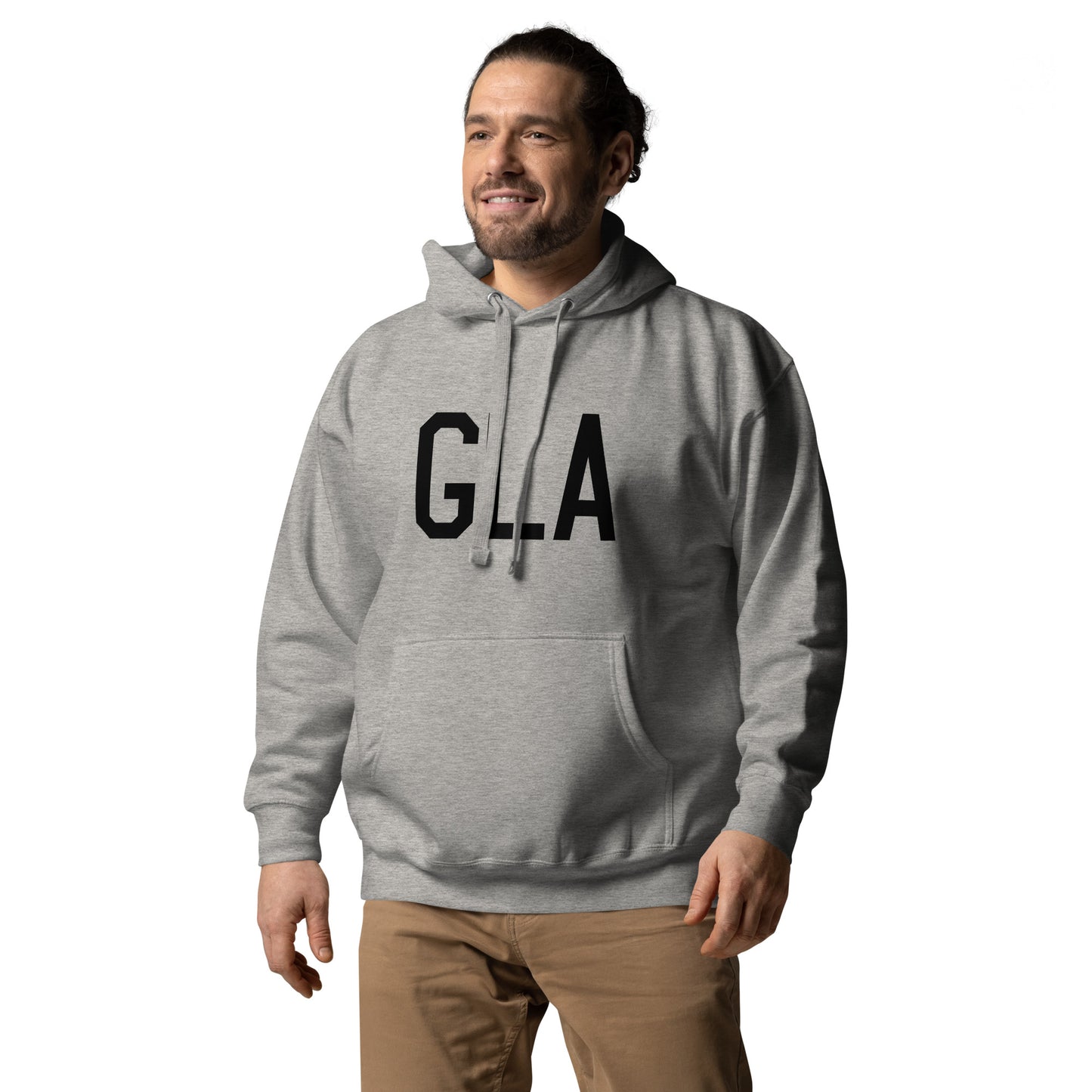 Premium Hoodie - Black Graphic • GLA Glasgow • YHM Designs - Image 08