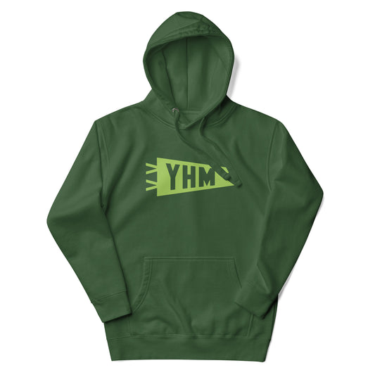 Airport Code Premium Hoodie - Green Graphic • YHM Hamilton • YHM Designs - Image 01