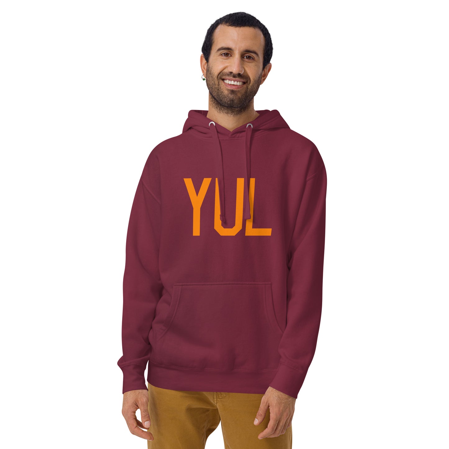 Premium Hoodie - Orange Graphic • YUL Montreal • YHM Designs - Image 11