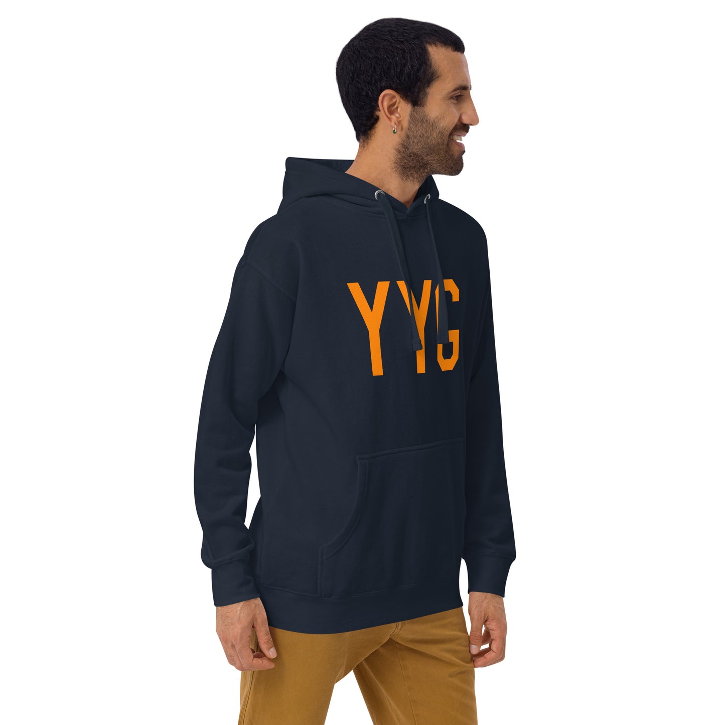 Premium Hoodie - Orange Graphic • YYG Charlottetown • YHM Designs - Image 10