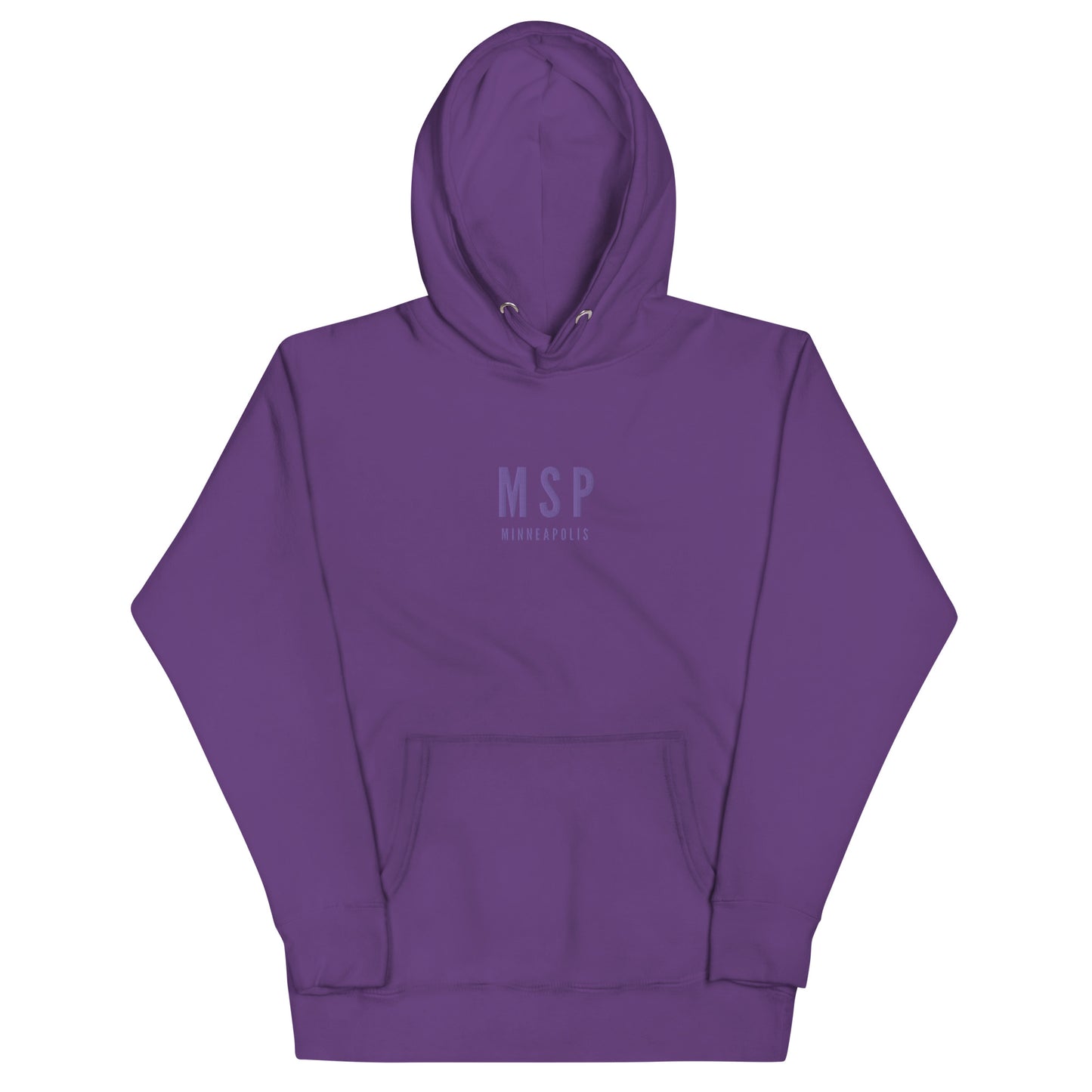 Embroidered Premium Hoodie - Monochrome • MSP Minneapolis • YHM Designs - Image 01